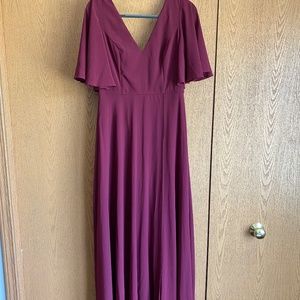 Maroon Long Formal/Bridesmaid Dress